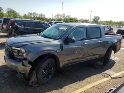 Salvage cars for sale at Woodhaven, MI auction: 2024 Ford Maverick Lariat