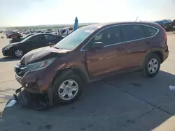 Salvage cars for sale at Grand Prairie, TX auction: 2015 Honda CR-V LX