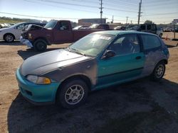 Salvage cars for sale at Colorado Springs, CO auction: 1992 Honda Civic VX