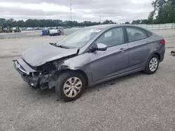 Salvage cars for sale at Dunn, NC auction: 2015 Hyundai Accent GLS