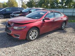 Chevrolet salvage cars for sale: 2017 Chevrolet Malibu LT