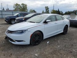 Salvage cars for sale at Lansing, MI auction: 2015 Chrysler 200 Limited