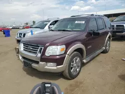 Salvage cars for sale at Brighton, CO auction: 2006 Ford Explorer Eddie Bauer