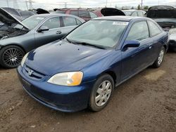 Honda salvage cars for sale: 2002 Honda Civic EX