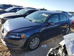 Salvage cars for sale at Grand Prairie, TX auction: 2014 Volkswagen Passat S