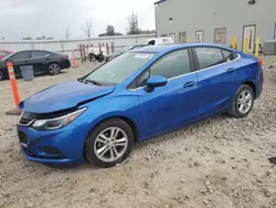 Chevrolet salvage cars for sale: 2017 Chevrolet Cruze LT