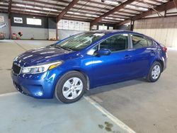 Salvage cars for sale at East Granby, CT auction: 2017 KIA Forte LX