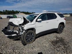 Salvage cars for sale from Copart Windham, ME: 2021 Chevrolet Traverse RS