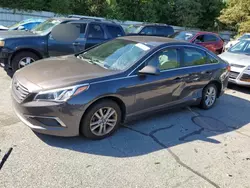 Salvage cars for sale at Exeter, RI auction: 2016 Hyundai Sonata SE