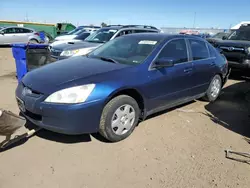 Salvage cars for sale at Brighton, CO auction: 2005 Honda Accord LX