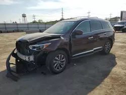 Salvage cars for sale at Chicago Heights, IL auction: 2015 Infiniti QX60