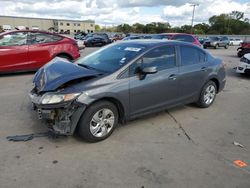 Honda salvage cars for sale: 2013 Honda Civic LX