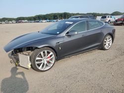 Salvage cars for sale at Assonet, MA auction: 2018 Tesla Model S