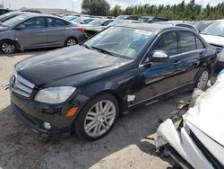 Salvage cars for sale at Jacksonville, FL auction: 2009 Mercedes-Benz C300