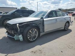 Salvage cars for sale at Orlando, FL auction: 2018 Infiniti Q50 Luxe