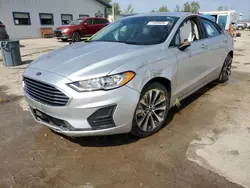 Salvage cars for sale at Pekin, IL auction: 2019 Ford Fusion SE