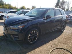 Salvage cars for sale at Bowmanville, ON auction: 2016 Mazda CX-5 GT