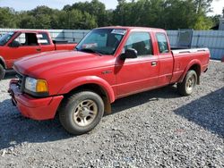 Ford salvage cars for sale: 2001 Ford Ranger Super Cab