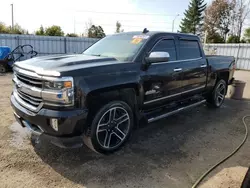 Salvage cars for sale at Bowmanville, ON auction: 2018 Chevrolet Silverado K1500 High Country