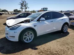 Salvage cars for sale at San Martin, CA auction: 2021 Tesla Model Y