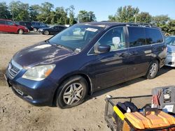 Honda Odyssey EX salvage cars for sale: 2007 Honda Odyssey EX