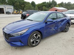 Salvage cars for sale at Mendon, MA auction: 2023 Hyundai Elantra SEL