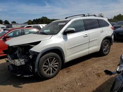 Salvage cars for sale from Copart Hillsborough, NJ: 2018 Toyota Highlander SE