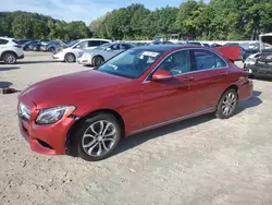 Salvage cars for sale at North Billerica, MA auction: 2017 Mercedes-Benz C 300 4matic