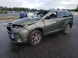 Toyota salvage cars for sale: 2018 Toyota Highlander SE