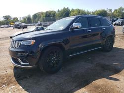 Jeep Grand Cherokee Summit salvage cars for sale: 2017 Jeep Grand Cherokee Summit