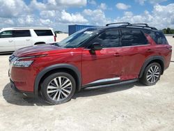 Salvage cars for sale at Arcadia, FL auction: 2022 Nissan Pathfinder Platinum