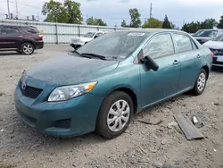 Toyota salvage cars for sale: 2009 Toyota Corolla Base