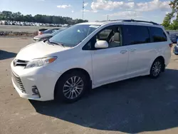 Salvage cars for sale at Dunn, NC auction: 2018 Toyota Sienna XLE