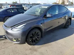 Salvage cars for sale at Los Angeles, CA auction: 2020 Tesla Model Y