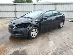 Salvage cars for sale at Montgomery, AL auction: 2015 KIA Forte LX