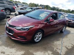 Salvage cars for sale at Louisville, KY auction: 2016 Chevrolet Cruze LT