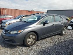 Salvage cars for sale at Hueytown, AL auction: 2013 Honda Civic LX