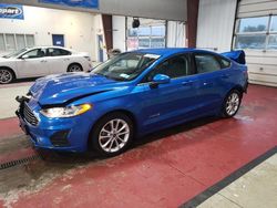 Salvage cars for sale at Angola, NY auction: 2019 Ford Fusion SE