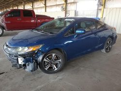 Honda salvage cars for sale: 2015 Honda Civic EX