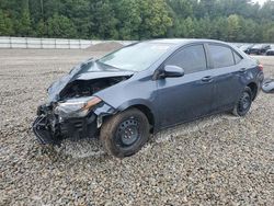 Salvage cars for sale at Ellenwood, GA auction: 2017 Toyota Corolla L