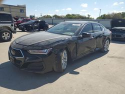 Salvage cars for sale at Wilmer, TX auction: 2021 Acura TLX Technology