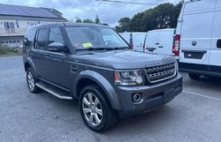 Salvage cars for sale at Mendon, MA auction: 2016 Land Rover LR4 HSE