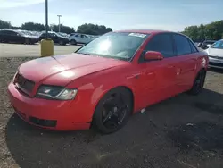 Salvage cars for sale at East Granby, CT auction: 2004 Audi A4 1.8T Quattro