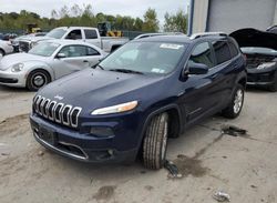 Salvage cars for sale at Duryea, PA auction: 2014 Jeep Cherokee Limited