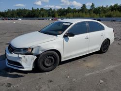 Salvage cars for sale at Windham, ME auction: 2016 Volkswagen Jetta S