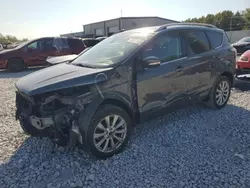 Salvage cars for sale at Wayland, MI auction: 2018 Ford Escape Titanium