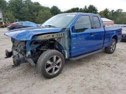 Salvage cars for sale at Mendon, MA auction: 2017 Ford F150 Super Cab