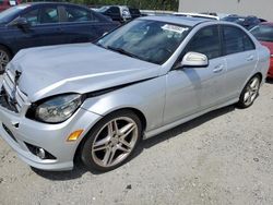 Salvage cars for sale at Spartanburg, SC auction: 2009 Mercedes-Benz C300