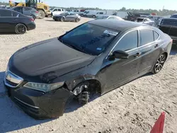 Salvage cars for sale at Houston, TX auction: 2015 Acura TLX Tech