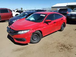 Salvage cars for sale at Brighton, CO auction: 2017 Honda Civic LX